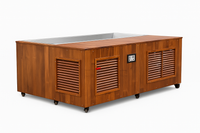Cold Plunge Tub Built for Daily Recovery, Cedar Cabinet, Stainless Steel Basin, 1.5 HP Chiller