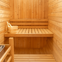 2-Person Dry Heat Sauna Built to Transform Home Recovery, Canadian Cedar, Finnish 6kW Stove, 95°C Range